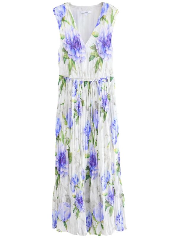 Next Next Haljina  kraljevsko plava / zelena / tamno ljubičasta / bijela