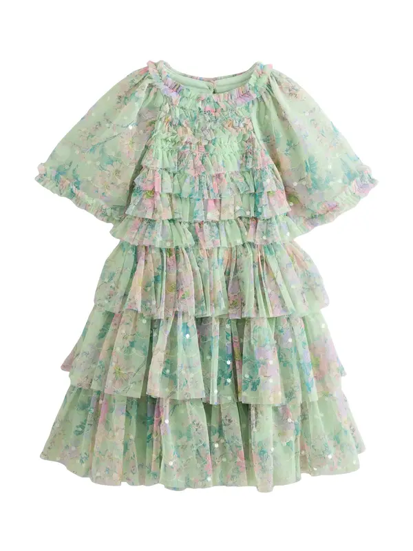 Next Next Haljina  pastelno zelena / pastelno roza