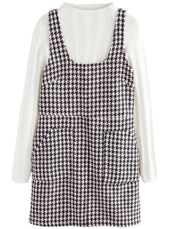 Next Next Haljina  roza / crna / bijela