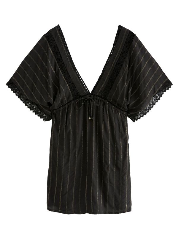 Next Next Haljina za plažu  zlatna / crna / bijela