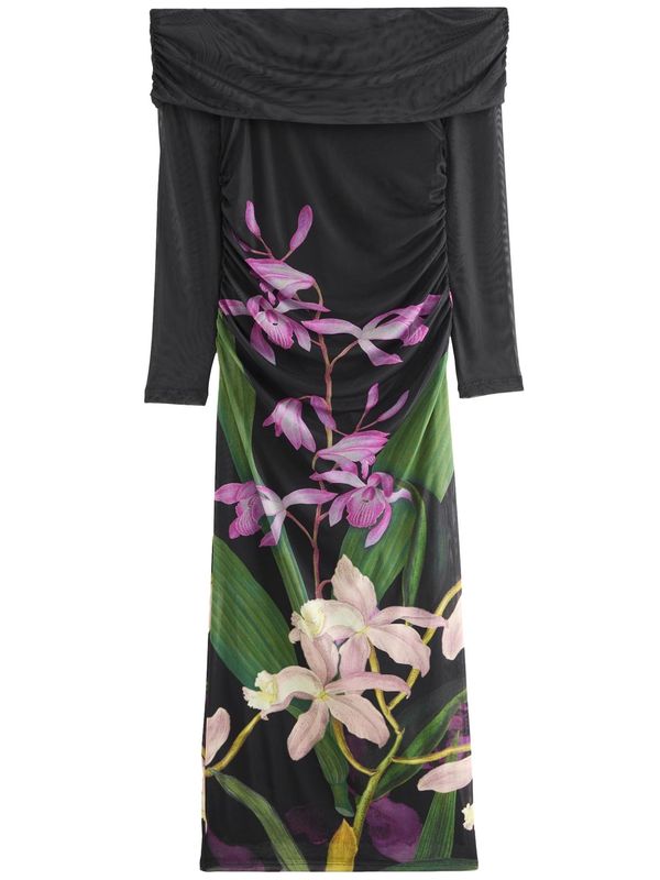 Next Next Haljina  zelena / ljubičasta / roza / crna