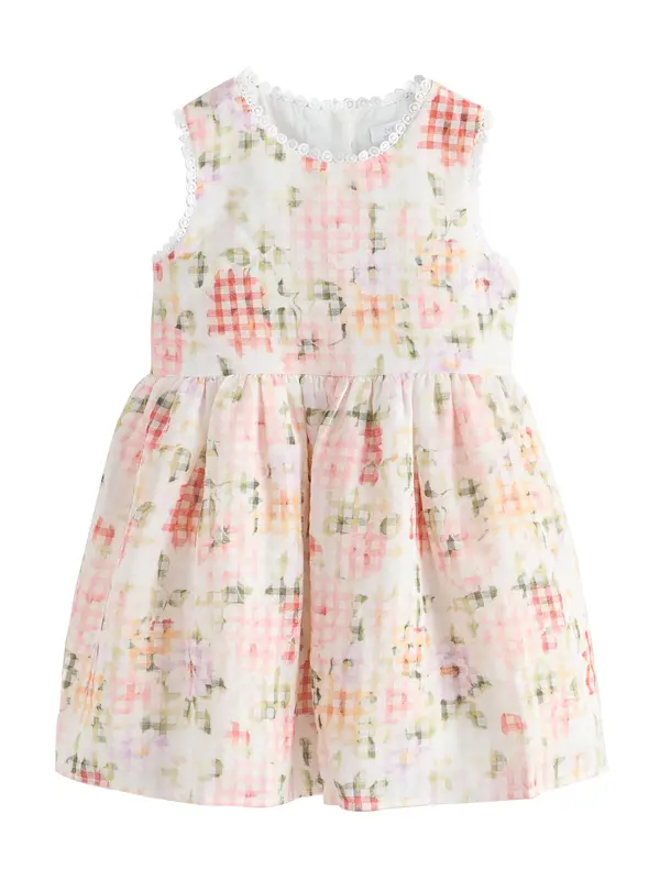 Next Next Haljina  zelena / rosé / pastelno crvena / bijela
