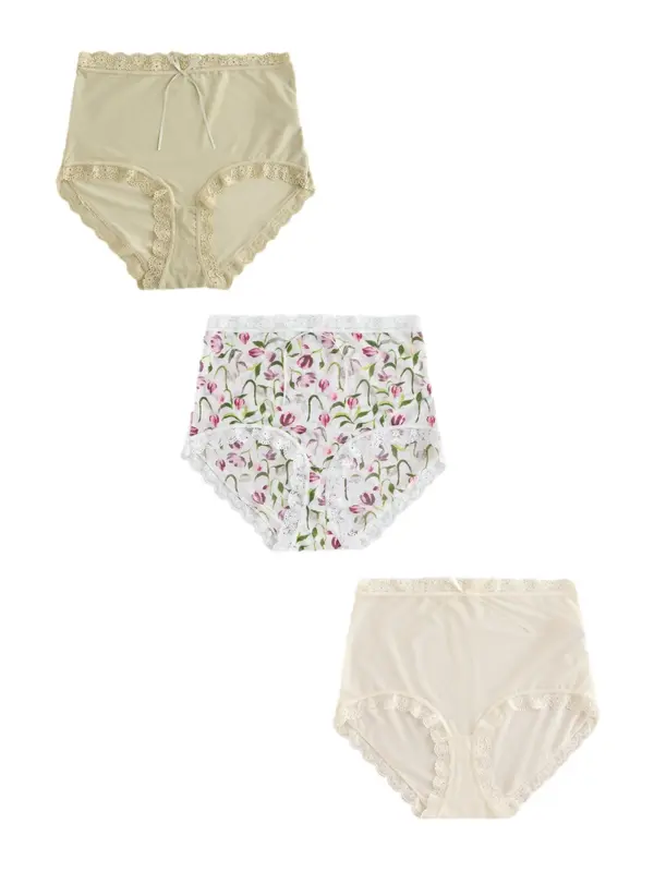 Next Next Hipster gaćice  boja pijeska / zelena / kaki / bijela