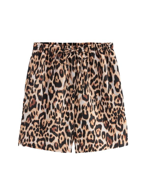 Next Next Hlače  boja pijeska / pijesak / smeđa / crna