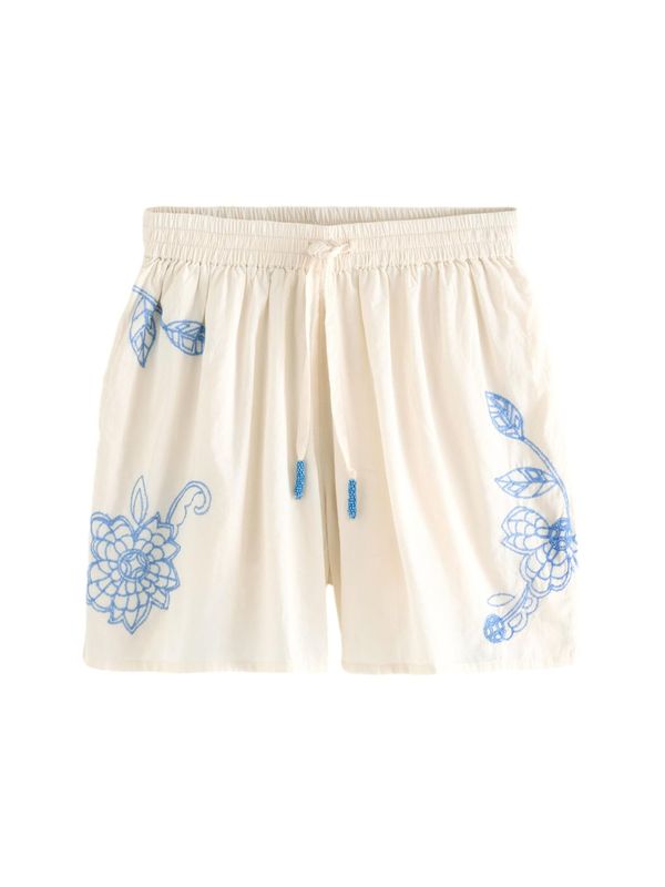 Next Next Hlače  boja pijeska / svijetloplava