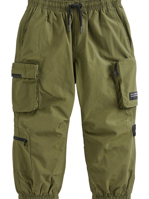 Next Next Hlače  maslinasta / crna / bijela