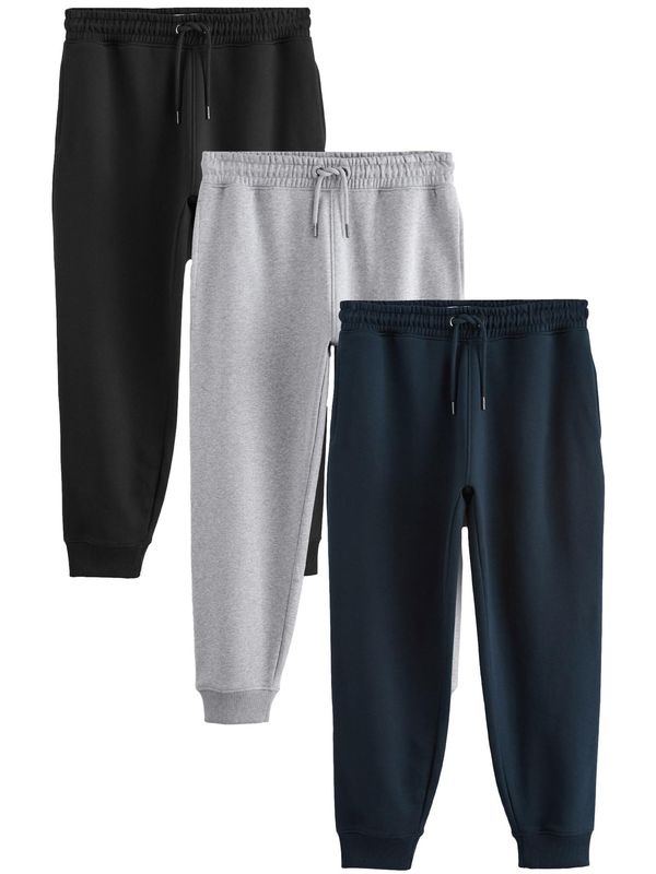 Next Next Hlače  mornarsko plava / siva melange / crna