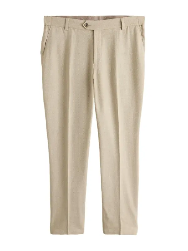 Next Next Hlače na crtu  kameno siva / bijela