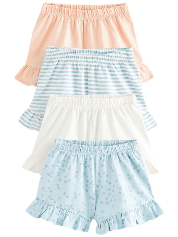 Next Next Hlače  pastelno plava / svijetloplava / breskva / bijela