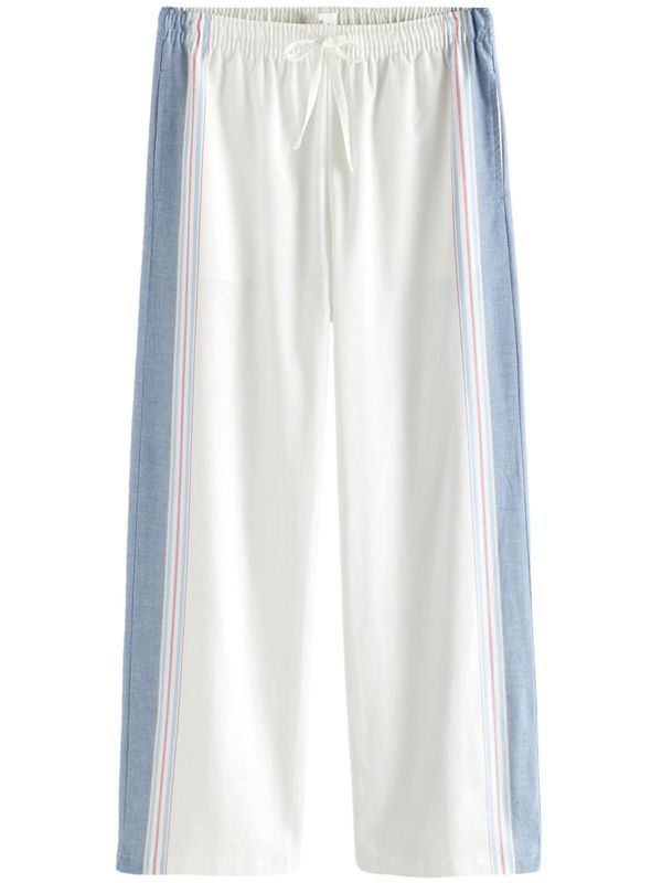 Next Next Hlače  plavi traper / roza / bijela