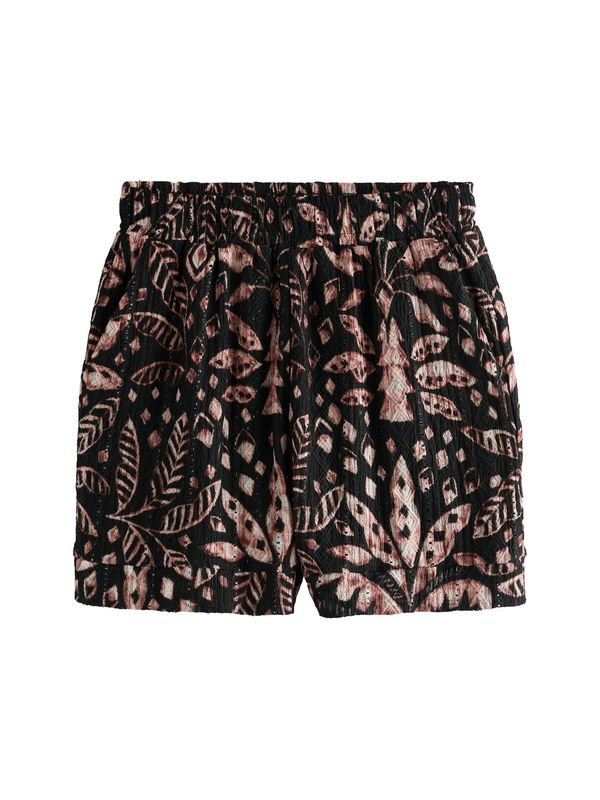 Next Next Hlače  rozo zlatna / crna