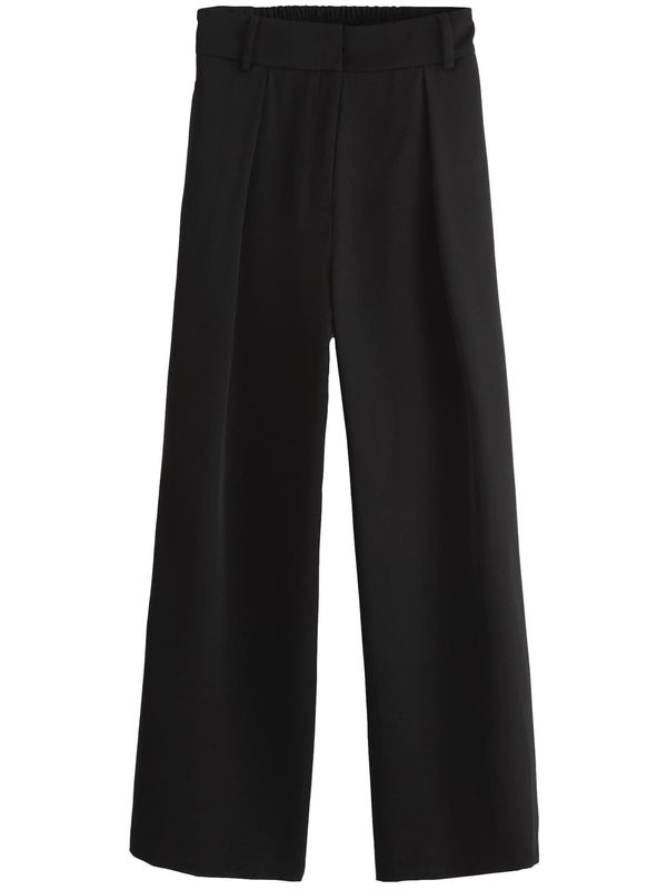 Next Next Hlače s naborima  crna