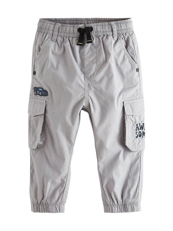 Next Next Hlače  siva / svijetlosiva / crna