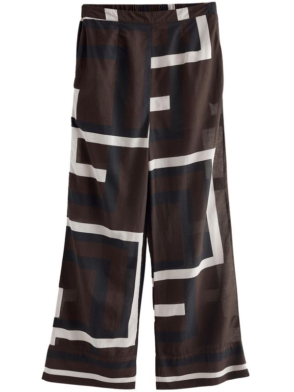 Next Next Hlače  smeđa / bijela