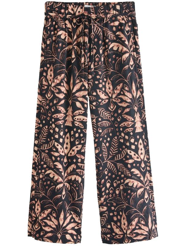 Next Next Hlače  smeđa / cappuccino / crna