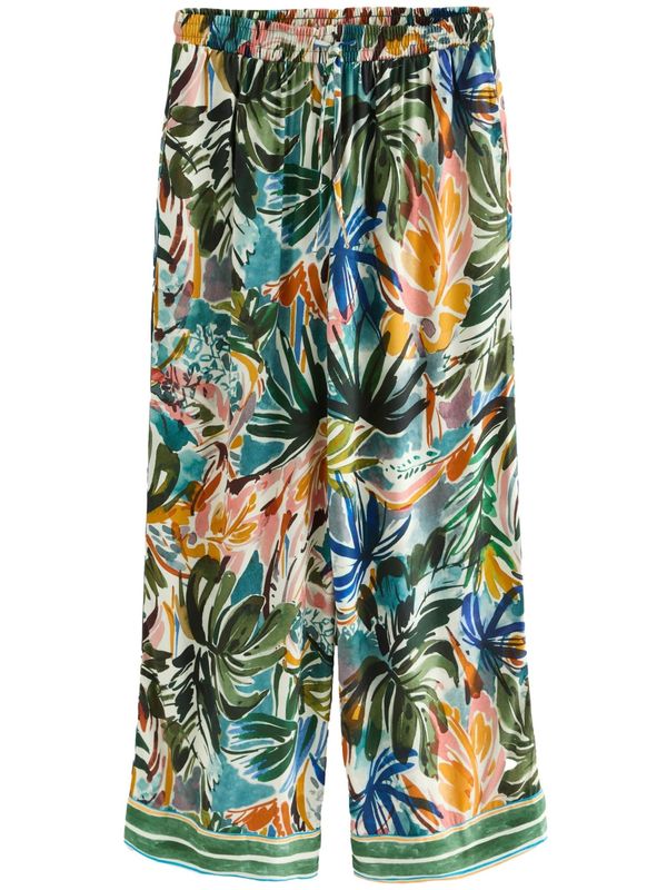 Next Next Hlače  svijetloplava / tamno zelena / narančasta / prljavo bijela