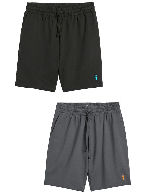 Next Next Hlače  tamo siva / crna