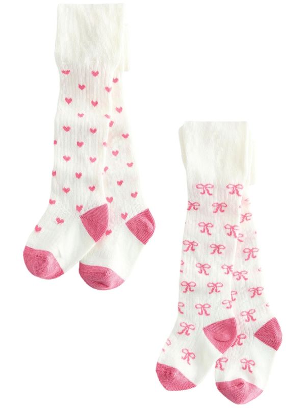 Next Next Hulahopke  tamno roza / prljavo bijela