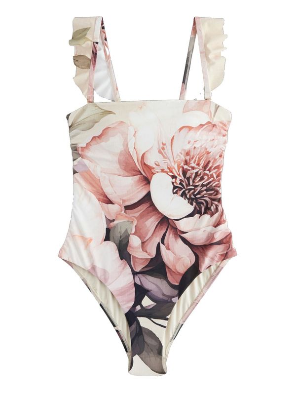 Next Next Jednodijelni kupaći kostim  bež / mornarsko plava / zelena / prljavo roza / bijela