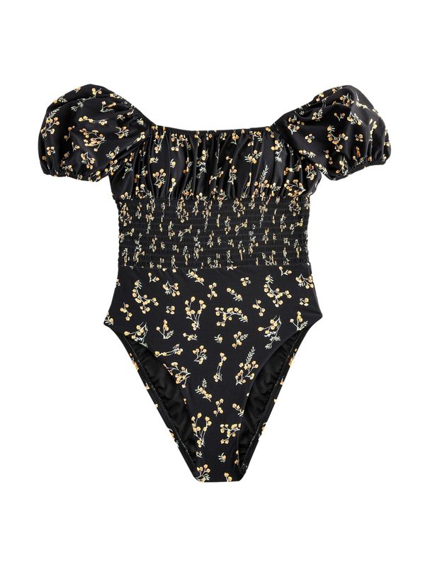 Next Next Jednodijelni kupaći kostim  crna / bijela