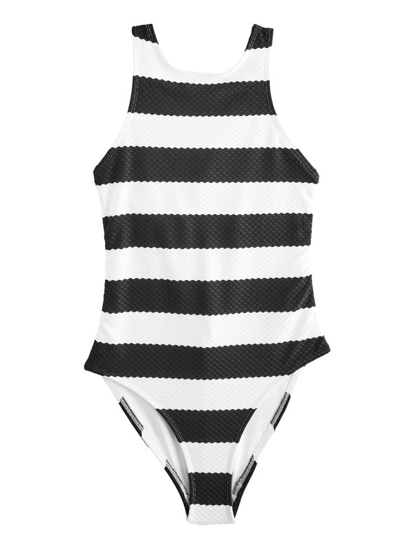 Next Next Jednodijelni kupaći kostim  crna / prljavo bijela