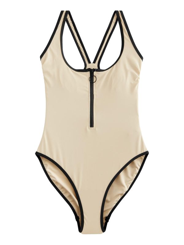 Next Next Jednodijelni kupaći kostim  ecru/prljavo bijela / crna