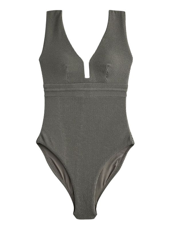 Next Next Jednodijelni kupaći kostim  kaki