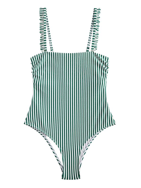 Next Next Jednodijelni kupaći kostim  kaki