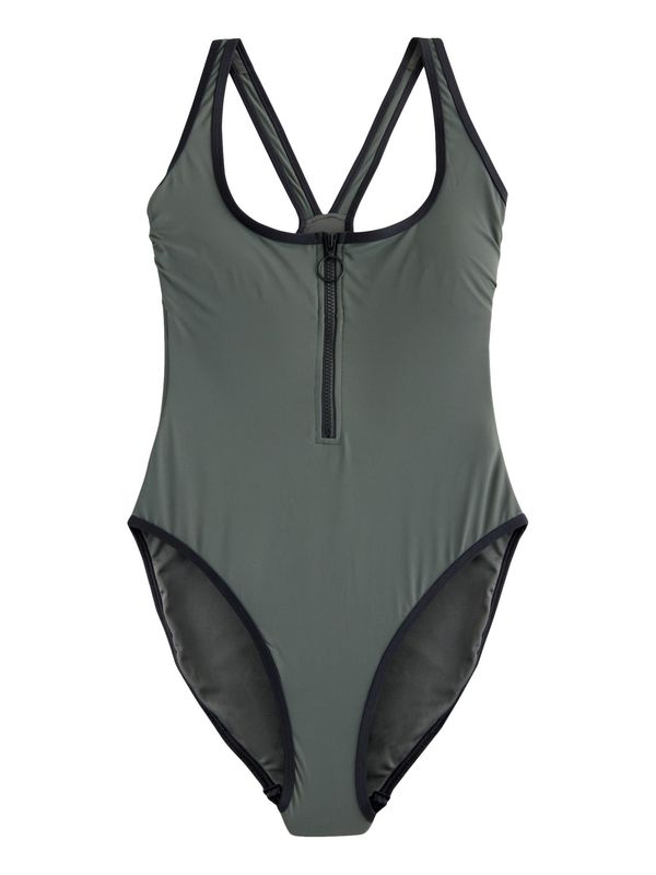 Next Next Jednodijelni kupaći kostim  kraljevski zelena / crna