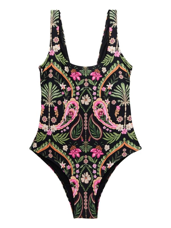 Next Next Jednodijelni kupaći kostim  maslinasta / mandarina / roza / crna