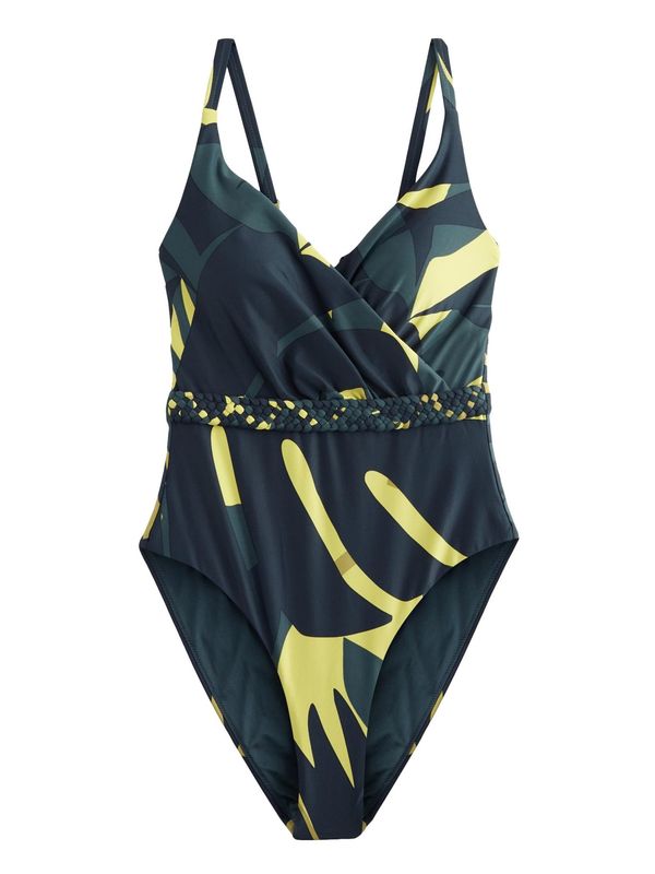 Next Next Jednodijelni kupaći kostim  mornarsko plava / limeta zelena / petrol