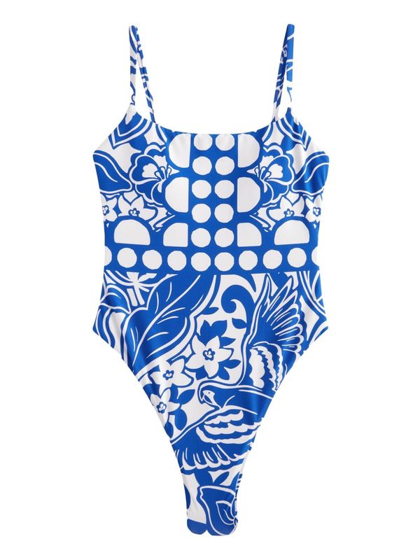 Next Next Jednodijelni kupaći kostim  plava / bijela