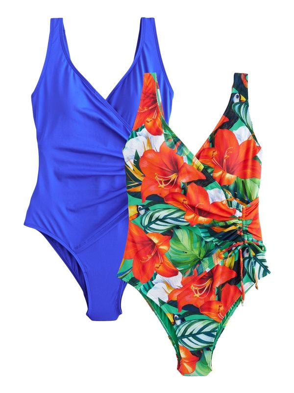 Next Next Jednodijelni kupaći kostim  plava / tamno zelena / narančasta / crvena