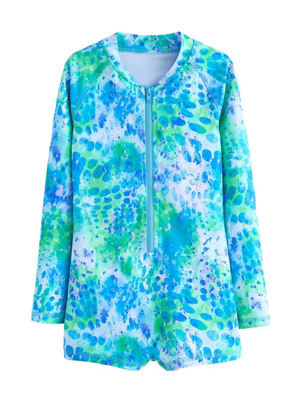 Next Next Jednodijelni kupaći kostim  plava / zelena / bijela