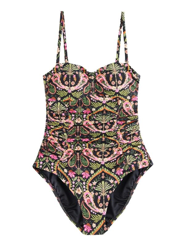 Next Next Jednodijelni kupaći kostim  senf / zelena / roza / crna