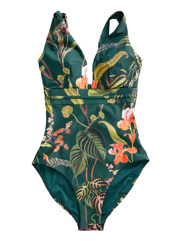 Next Next Jednodijelni kupaći kostim  smaragdno zelena