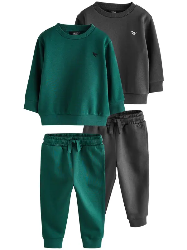 Next Next Jogging komplet  smaragdno zelena / crna