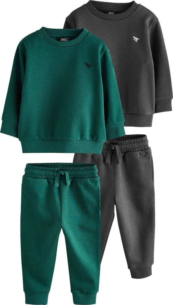 Next Next Jogging komplet  smaragdno zelena / crna