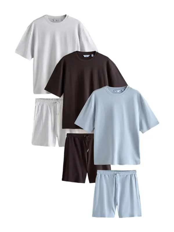 Next Next Jogging komplet  svijetloplava / siva / crna