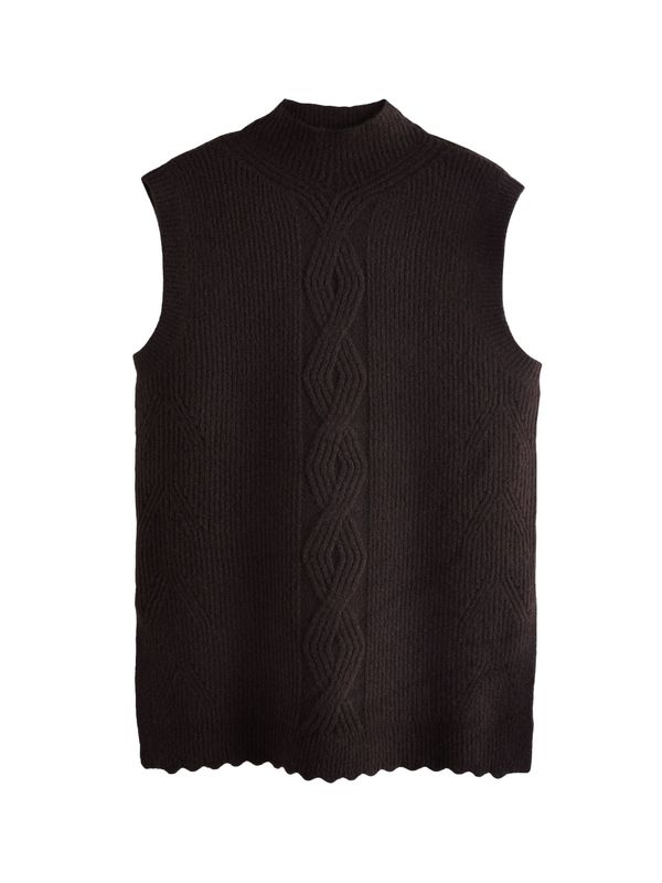 Next Next Kardigan bez rukava  čokolada