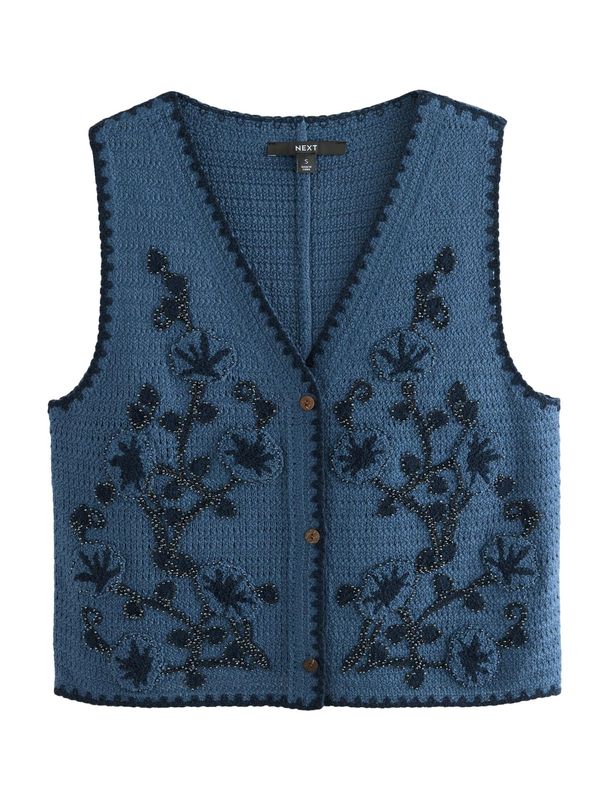 Next Next Kardigan bez rukava  morsko plava / safirno plava