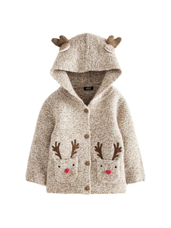 Next Next Kardigan  bež / smeđa / crvena