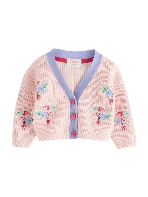 Next Next Kardigan 'Cath Kidston'  menta / ljubičasta / prljavo roza / pastelno crvena