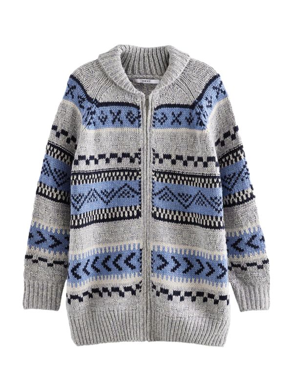 Next Next Kardigan  plava / siva / crna