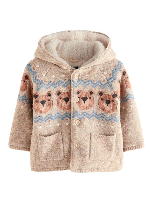 Next Next Kardigan  tamno bež / plava / smeđa / crna