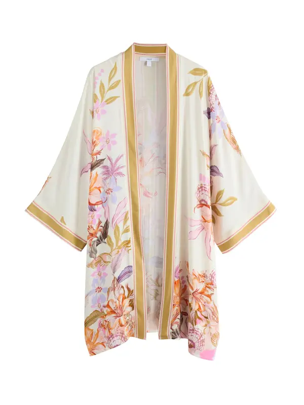 Next Next Kimono  boja pijeska / med / roza