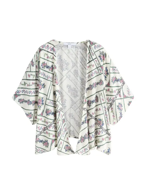 Next Next Kimono  ecru/prljavo bijela / crno plava / zelena / roza