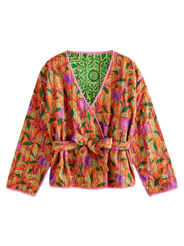 Next Next Kimono  konjak / zelena / ljubičasta / tamno roza