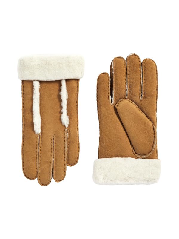 Next Next Klasične rukavice  bež / kestenjasto smeđa