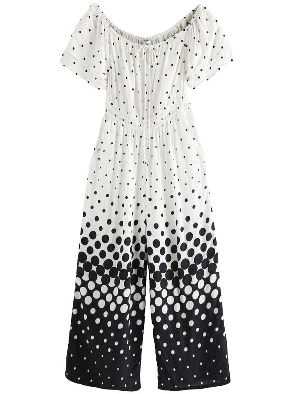 Next Next Kombinezon  crna / bijela